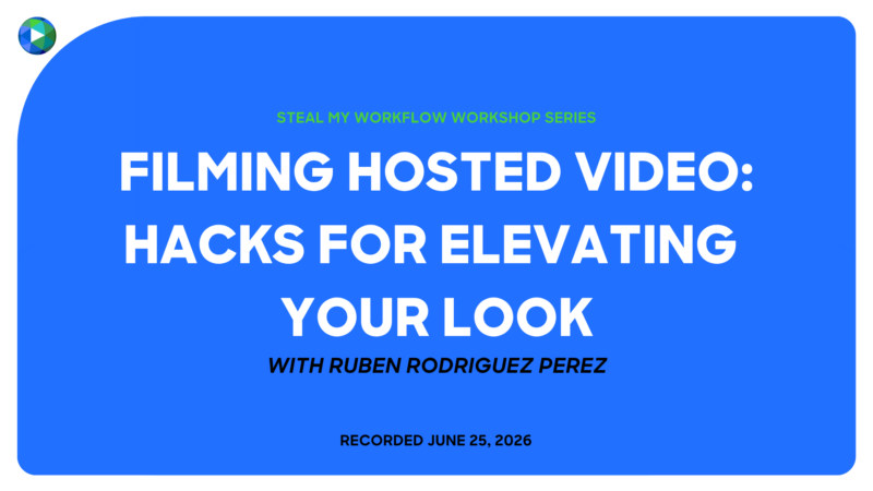 Filming hosted video Image